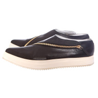 Jil Sander sneakers in pelle nera