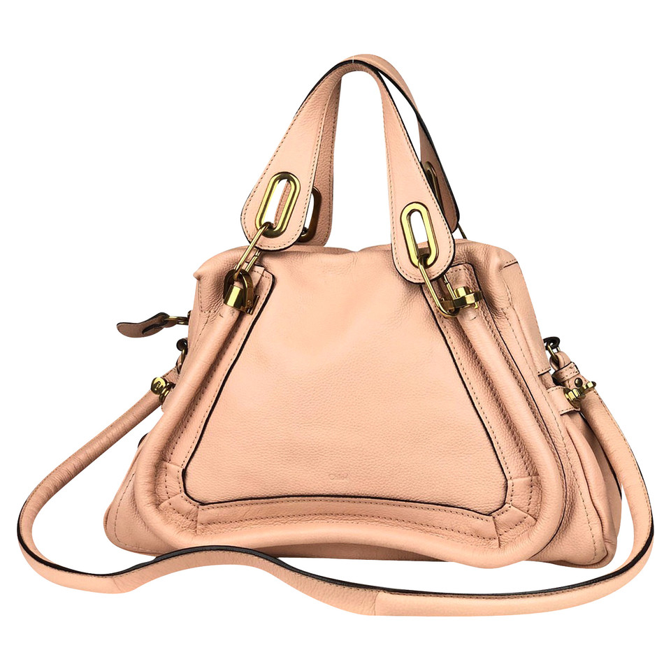 Chloé Marcie Bag aus Leder in Nude