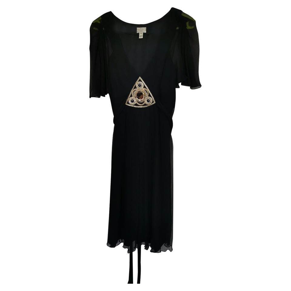 Temperley London Vestito in Seta in Nero