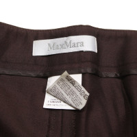 Max Mara Paire de Pantalon en Marron