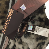 Roberto Cavalli Cachemire silk animalier foulard 