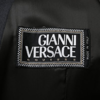 Gianni Versace Blazer aus Wolle in Grau