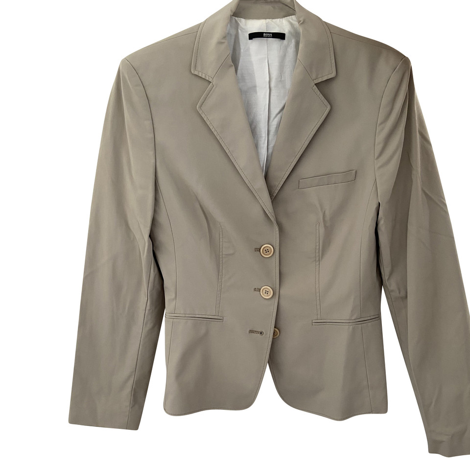 Hugo Boss Suit Cotton in Beige