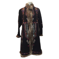 Antik Batik Jas/Mantel in Zwart
