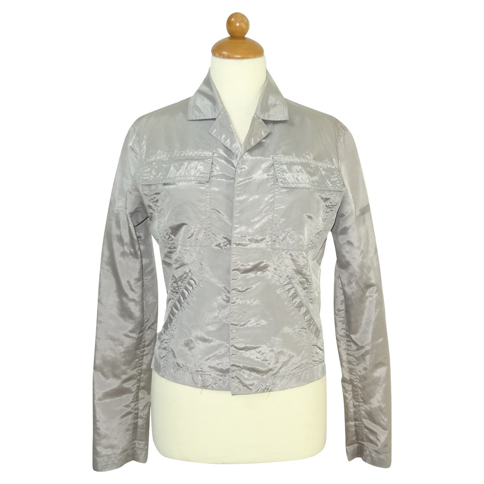 Versace Jacket/Coat in Silvery