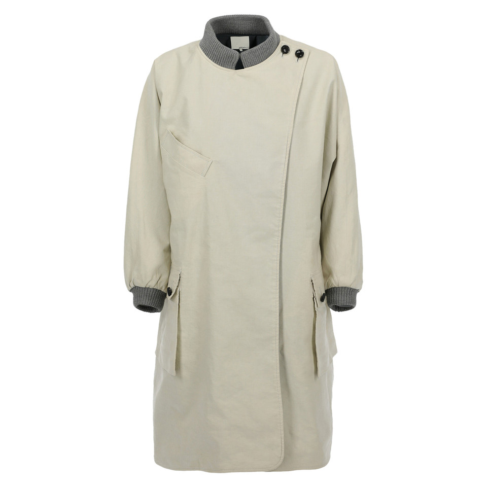 Phillip Lim Jacke/Mantel aus Baumwolle in Creme