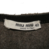 Miu Miu Brown Wool Skirt