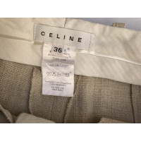 Céline Pantaloni a vita alta in beige