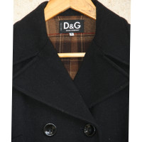 D&G Cappotto doppio petto in nero