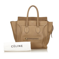 Céline Luggage Leather in Beige