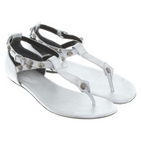 Balenciaga Stage flip-flops in silver