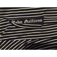 John Galliano Dress with stripes pattern
