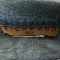 Richmond Jeansjacke mit Logo-Print