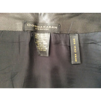 Donna Karan Leather skirt in black