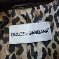 Dolce & Gabbana Leren trenchcoat