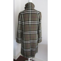 Burberry Wool coat with plaid pattern