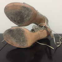 Stuart Weitzman Silver-colored sandals