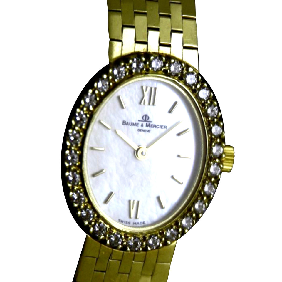 Baume & Mercier 14K geel goud / diamanten horloge