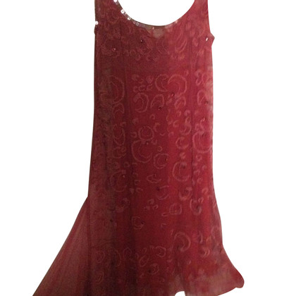 Alberta Ferretti Dress Silk in Bordeaux