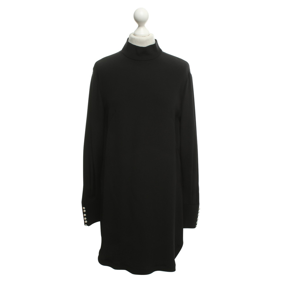 Alexander McQueen Robe en soie noire