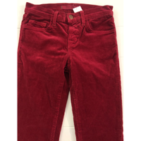 J Brand Pantalon en velours côtelé rouge