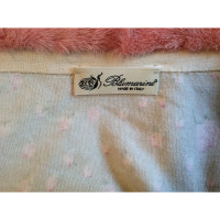 Blumarine Cardigan con collo di pelliccia