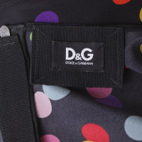 D&G Zijden blouse met puntpatroon