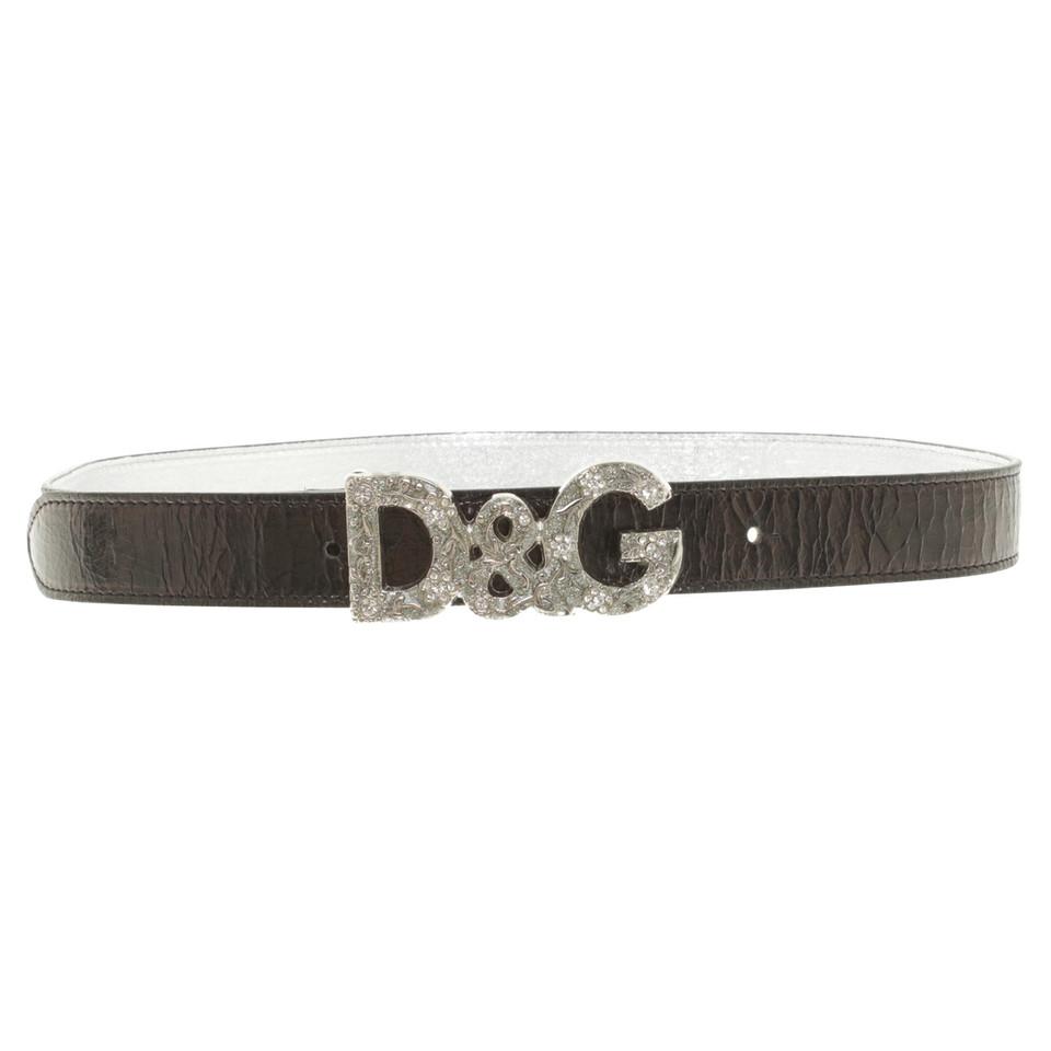 D&G Gürtel mit Logo-Schließe