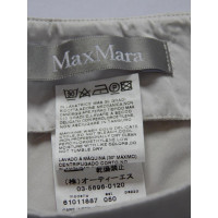 Max Mara Midi-rok in grijs metallic