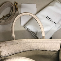 Céline Luggage Nano aus Leder in Creme