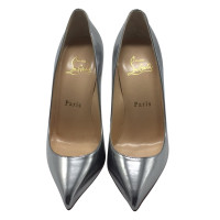 Christian Louboutin Pigalle aus Leder in Silbern