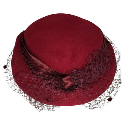 Borsalino Hut/Mütze aus Wolle in Rot