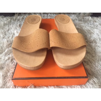 Hermès Mules with wooden soles