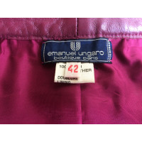 Emanuel Ungaro skirt made of leather