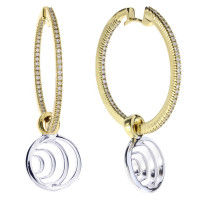 Damiani Boucles d'oreilles en or avec diamants