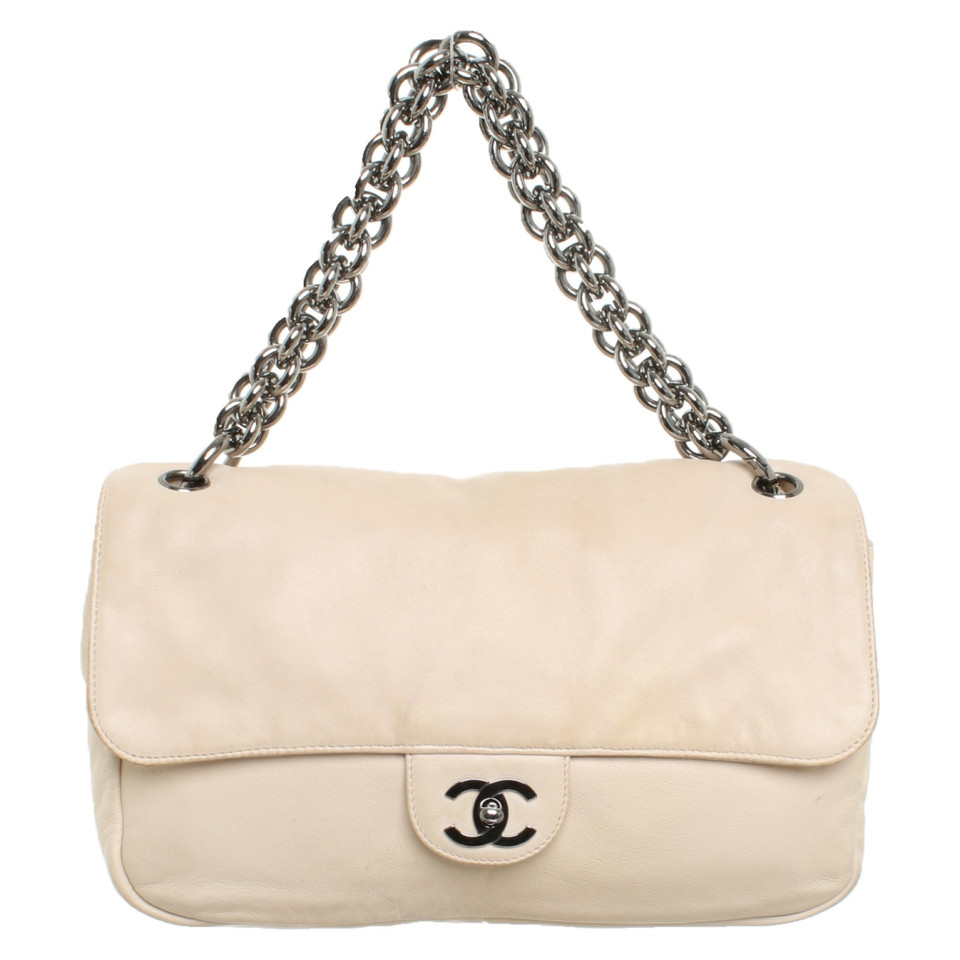 Chanel Flap Bag in Pelle in Crema