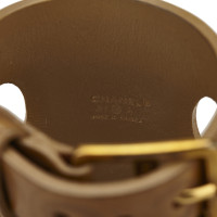 Chanel Leren armband in bruin