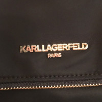 Karl Lagerfeld Cara Nylon Messenger Bag black