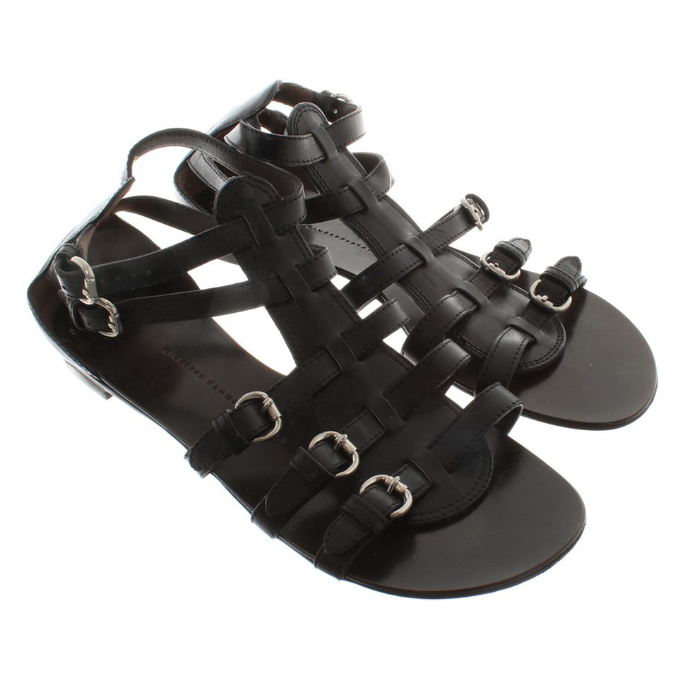 Giuseppe Zanotti sandales moulantes en noir