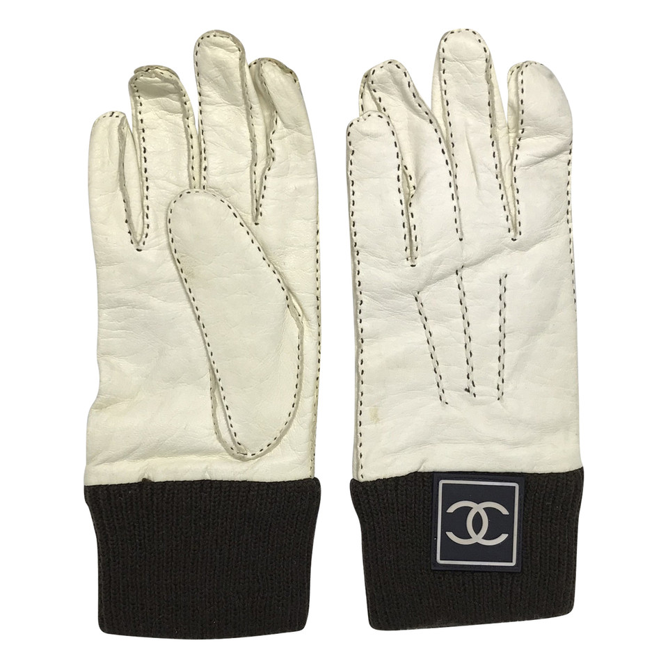 Chanel Handschuhe aus Leder/Kaschmir