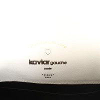 Kaviar Gauche  Clutch Midi, Ivory/Schwarz