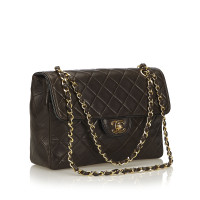 Chanel Classic Flap Bag Small Leer in Bruin