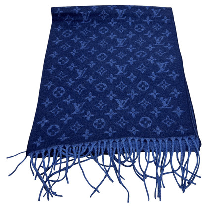 Louis Vuitton Sjaal Kasjmier in Blauw
