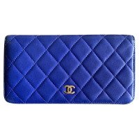 Chanel Sac à main/Portefeuille en Cuir en Bleu