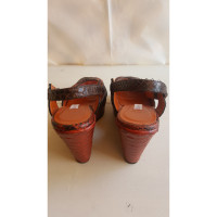 L'autre Chose Sandals made of python leather