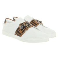 Fendi Sneaker in Pelle in Bianco