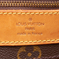 Louis Vuitton Sac Shopping in Tela in Marrone