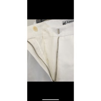 Christian Dior Paio di Pantaloni in Cotone in Bianco