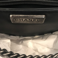 Chanel Boy Large Leer in Zwart