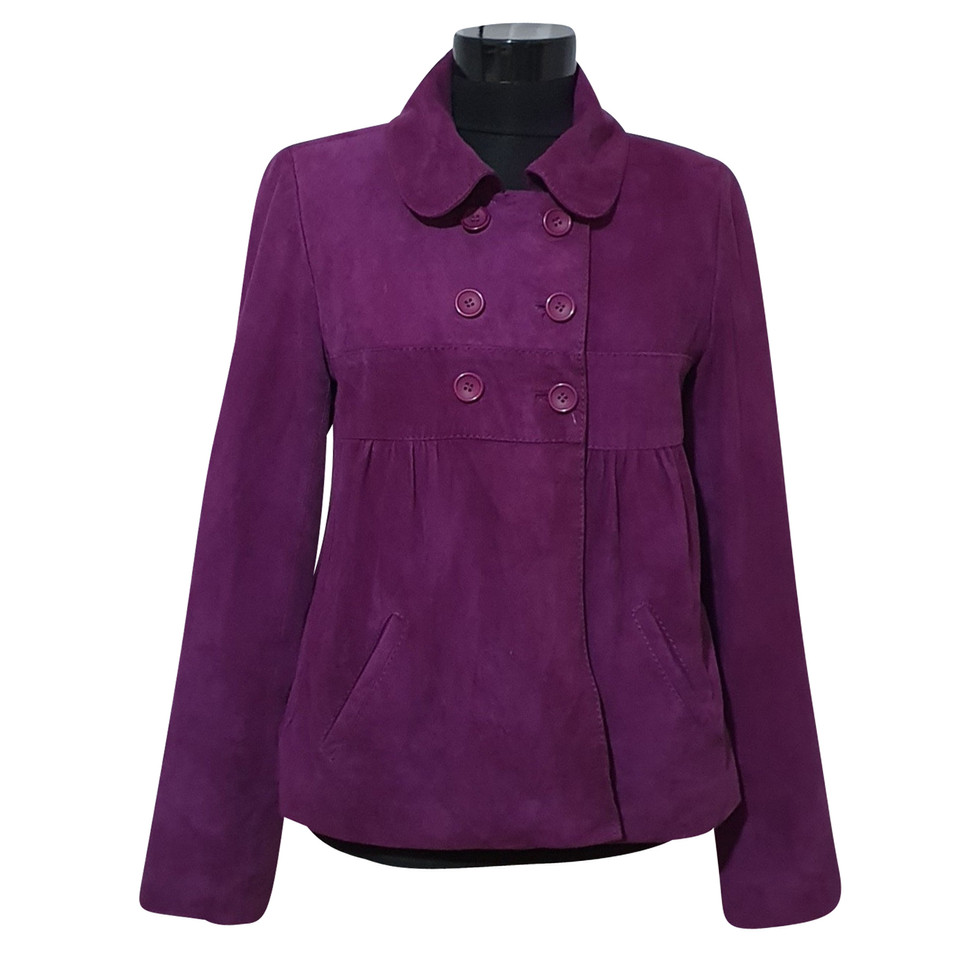 Ba&Sh Jacke/Mantel aus Leder in Violett